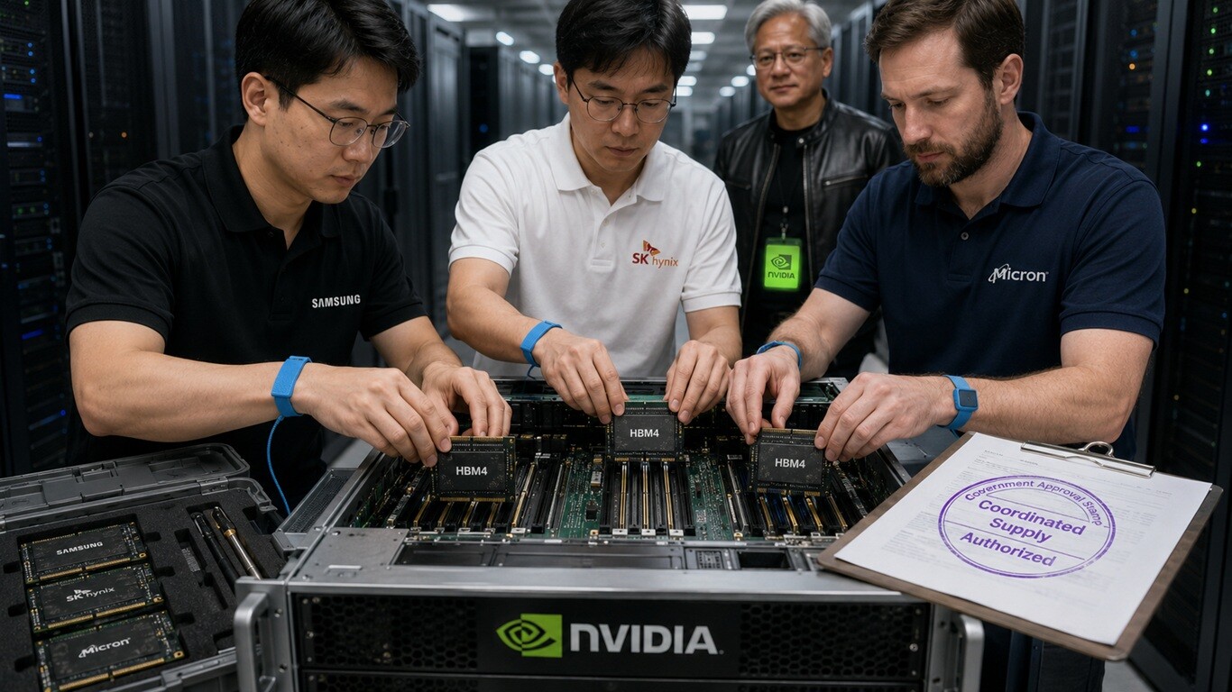 Featured image for nvidia sertifitsirovala bolshuyu trojku proizvoditelej pamyati dlya platformy vera rubin