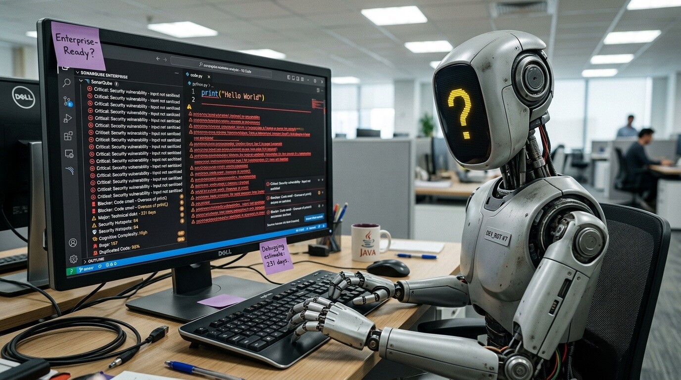 Featured image for razrabotchik instrumenta kod revyu sonar obyasnil pochemu llm ne vydayut kod korporativnogo urovnya