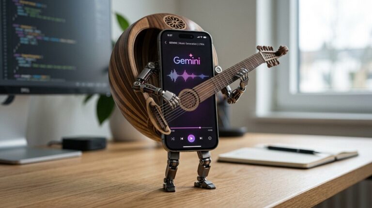 Featured image for google dobavil model generatsii muzyki lyria 3 5 v prilozhenie gemini ai studio i google vids