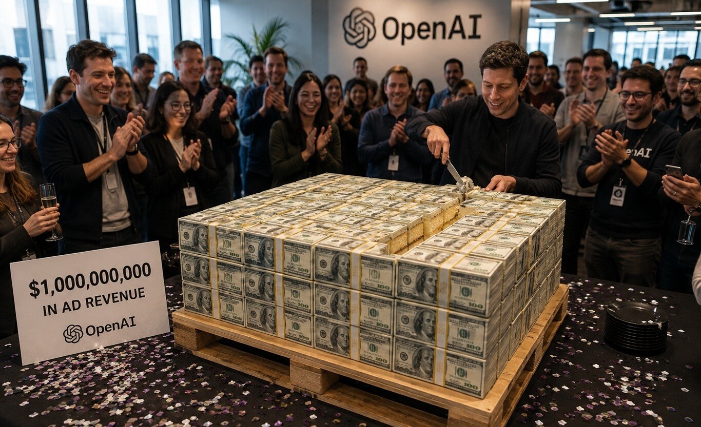 Featured image for openai zarabotala na reklame v chatgpt pervyj milliard dollarov menee chem za 200 dnej