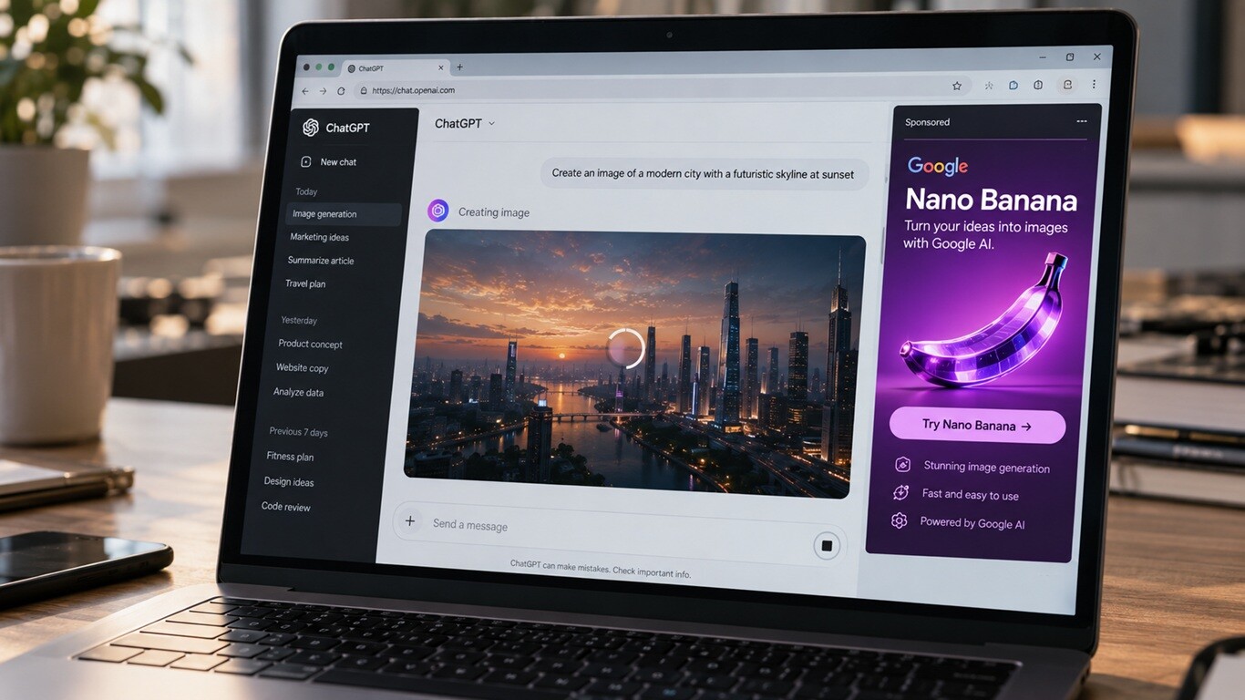 Featured image for openai budet pokazyvat reklamu v chatgpt vo vremya generatsii izobrazhenij